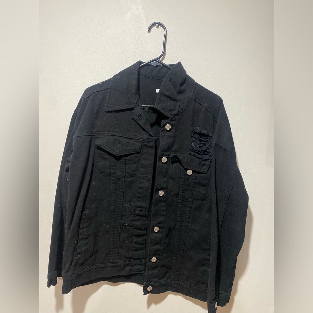 Black jean jacket